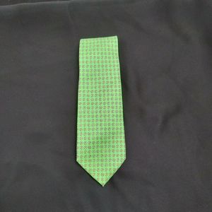 Polo Ralph Lauren green100% silk tie Italy